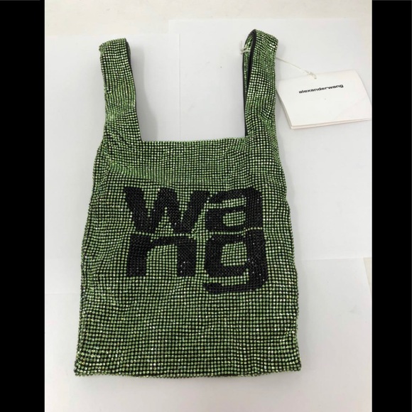 ALEXANDER WANG Crystal Wangloc Shopper Bag Peridot - Picture 2 of 5